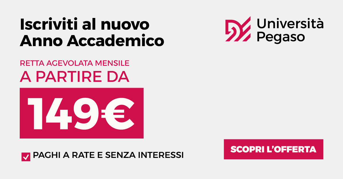 Università Pegaso - Corsi di Laurea Online 